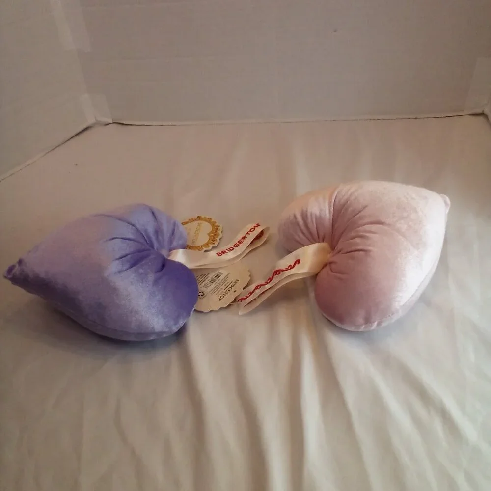 Netflix Bridgerton Shimmer Mini Pillow Purple Pink 7